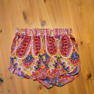 Colorful Paisley Print Shorts
